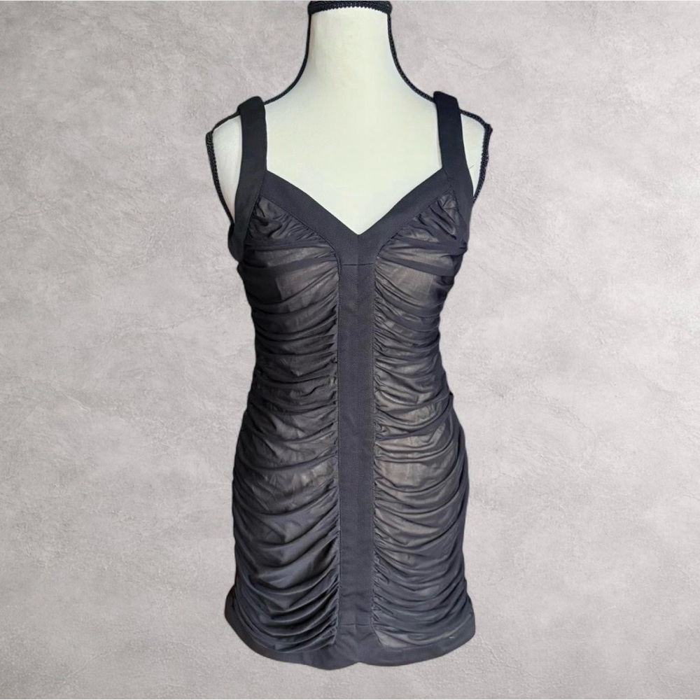 Eye‎ Candy Black Mesh Bodycon Dress